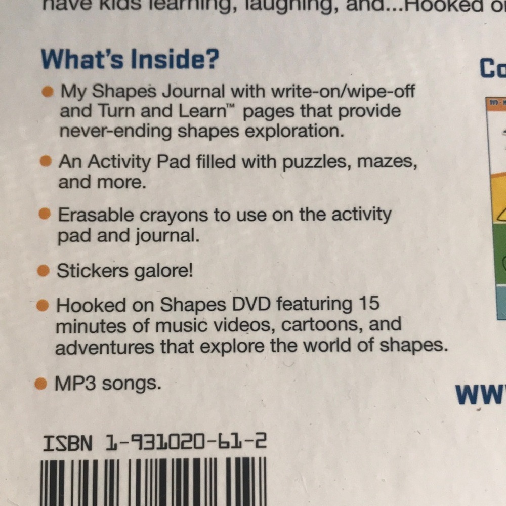 NIB Set/3 Colors, Shapes, & Numbers Activity Set - Picture 11 of 16